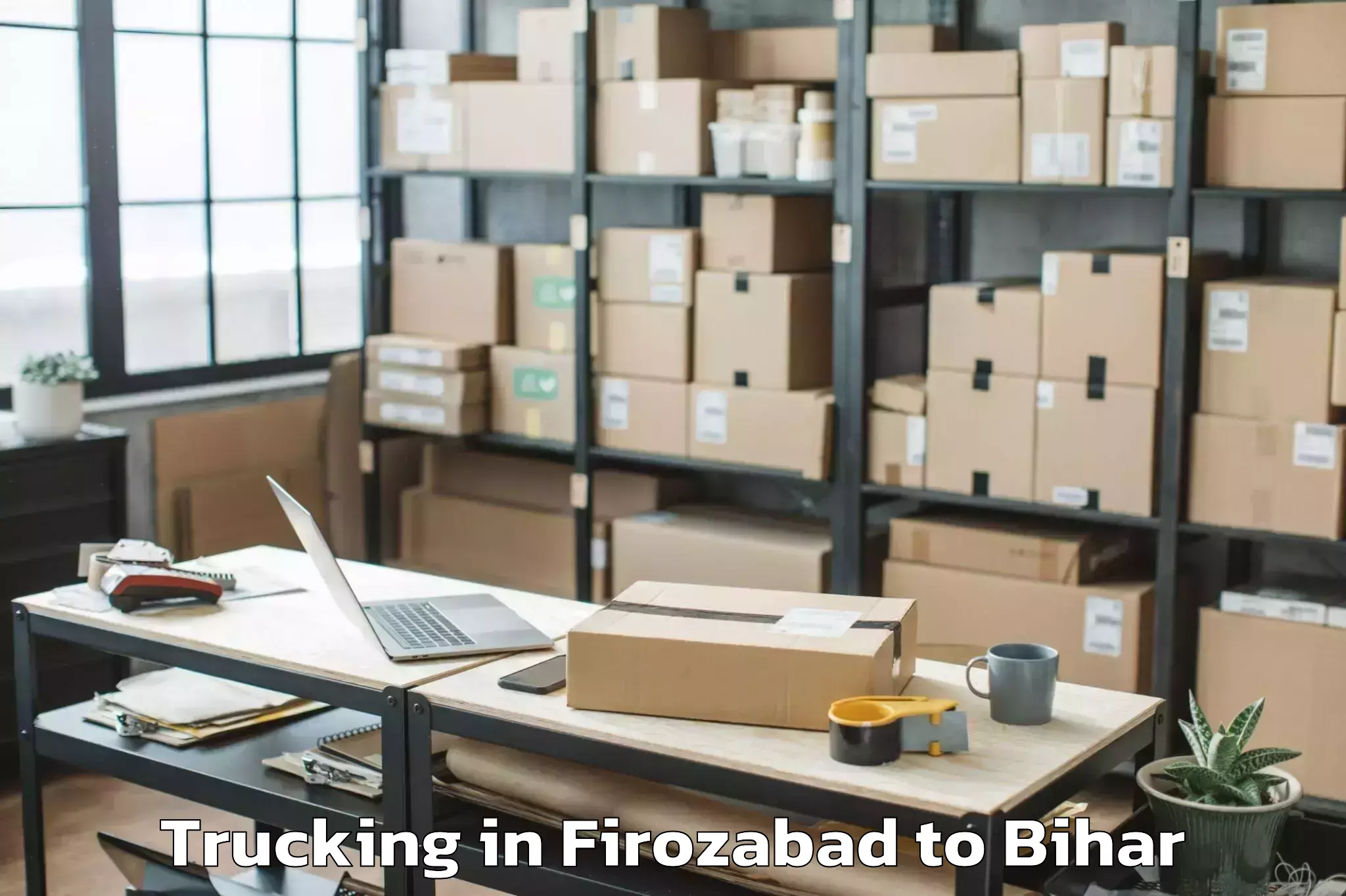 Book Firozabad to Madhubani Trucking Online